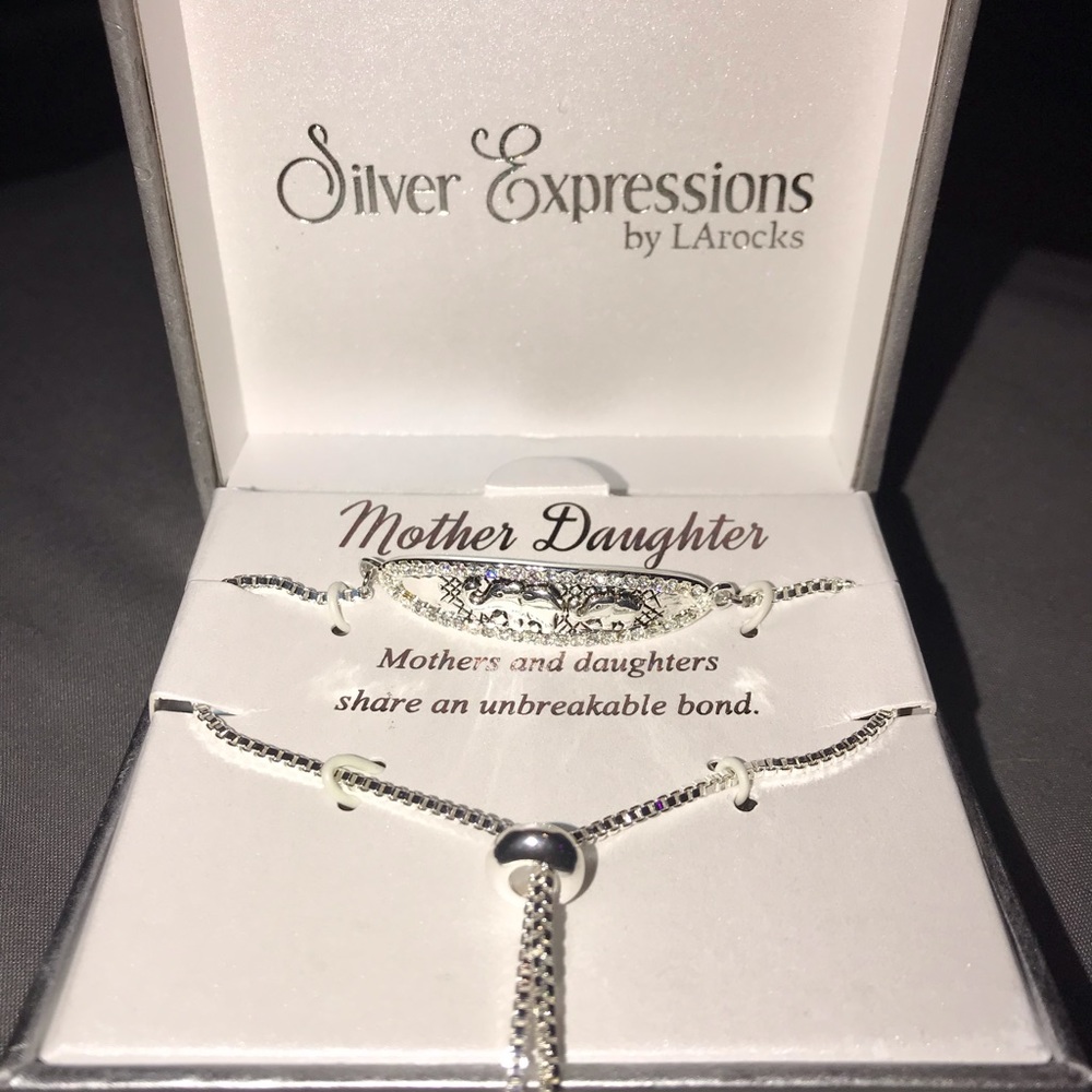Mother Daughter Elephant Bracelet